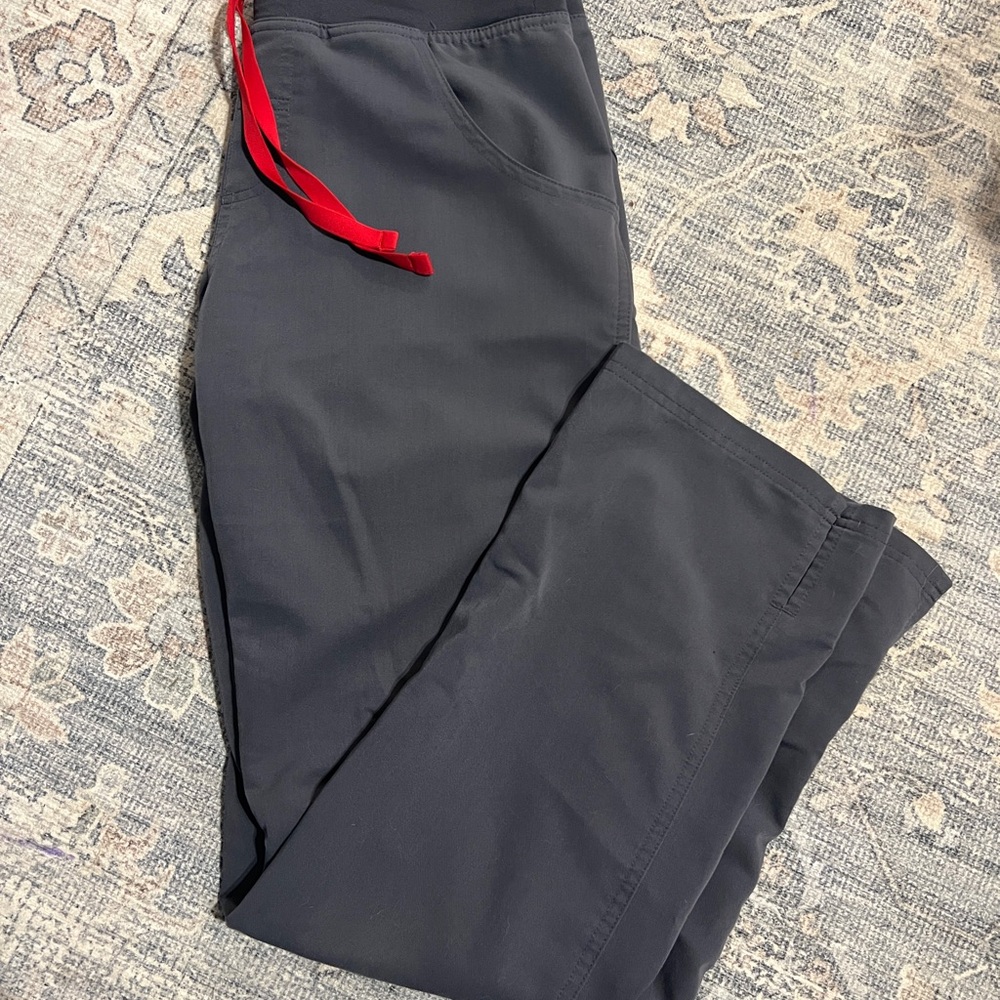 Figs Grey cargo scrub pants